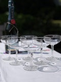Kristallen champagne coupes - set van 6