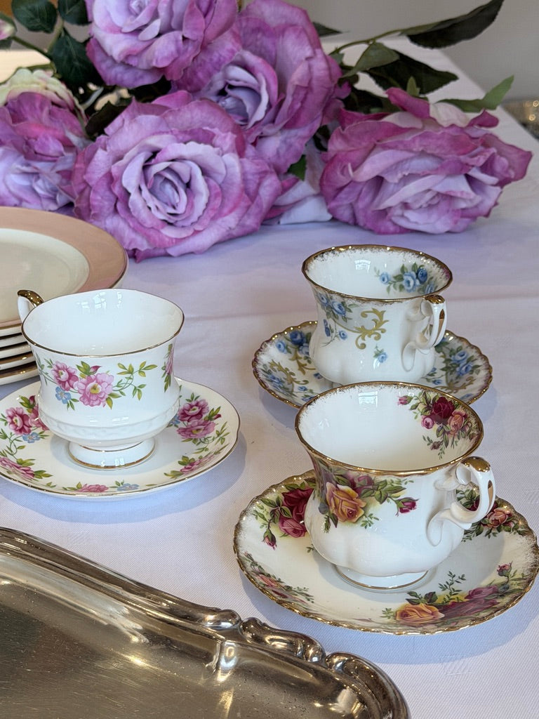 Prachtige Engelse High Tea Set – Royal Albert / Royal Ascot