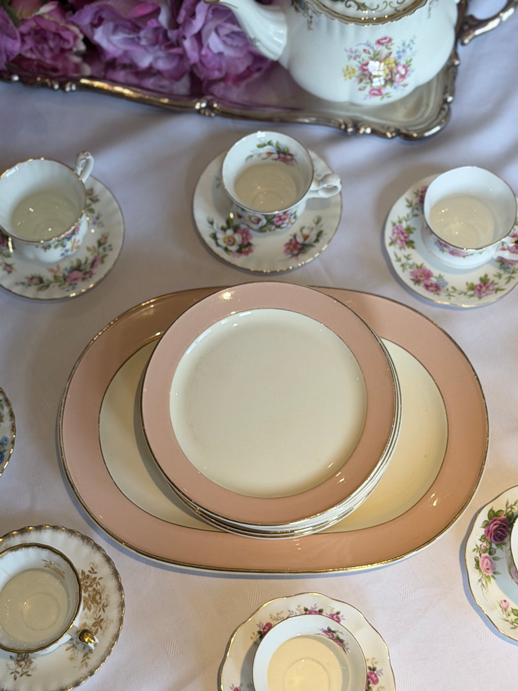 Santos Villeroy & Boch cake set en plateau 6 personen