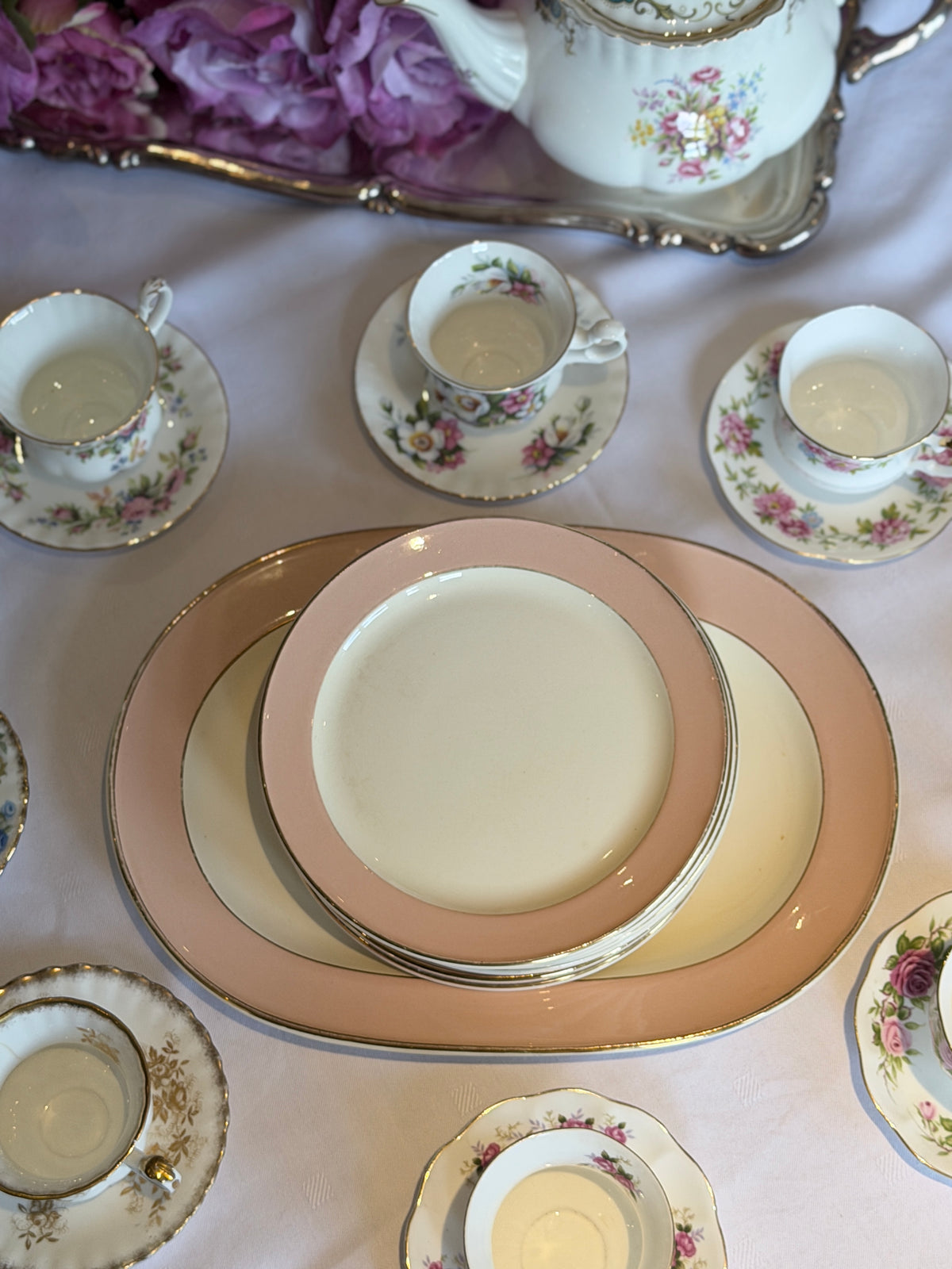 Santos Villeroy & Boch cake set en plateau 6 personen