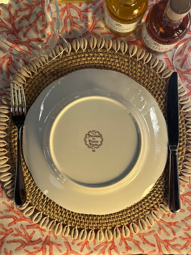 Visservies 'Porcelaine de France Digoin'