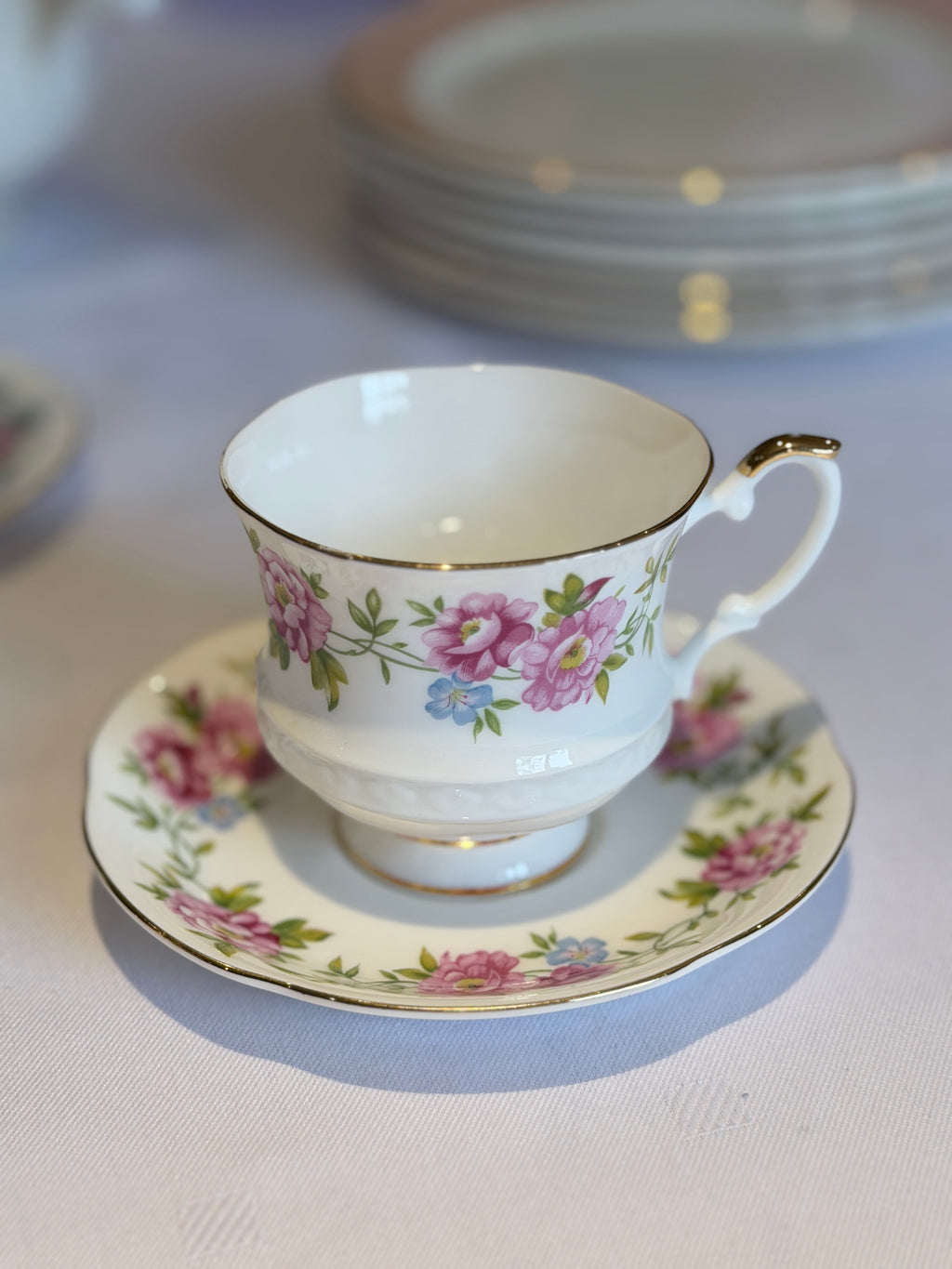 Prachtige Engelse High Tea Set – Royal Albert / Royal Ascot
