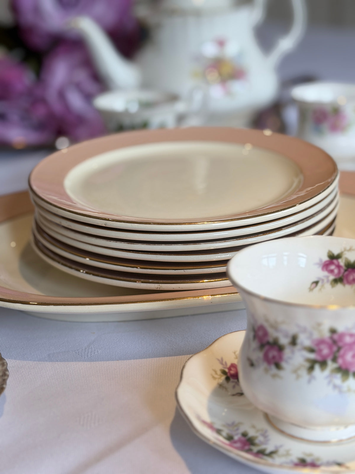 Cake set Villeroy & Boch Santos - jaren '60-'80