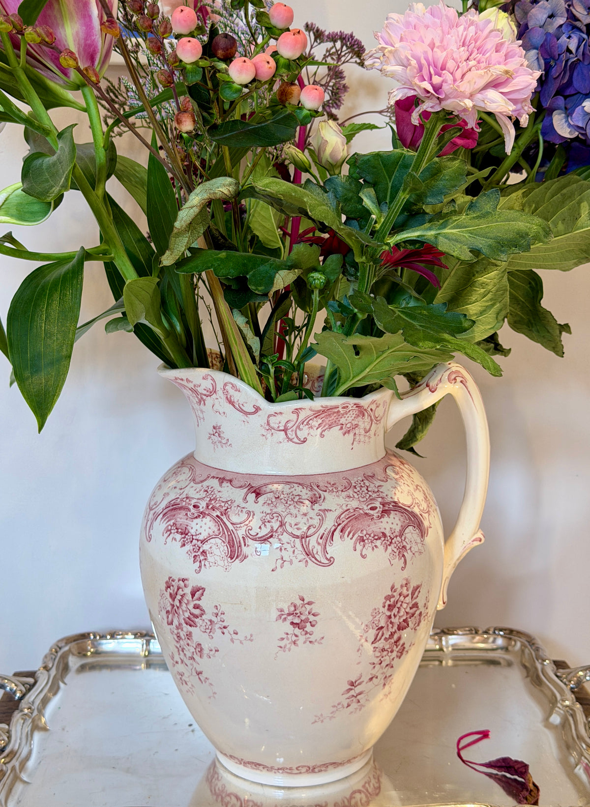 Antieke Villeroy & Boch Mettlach "Valeria" kan