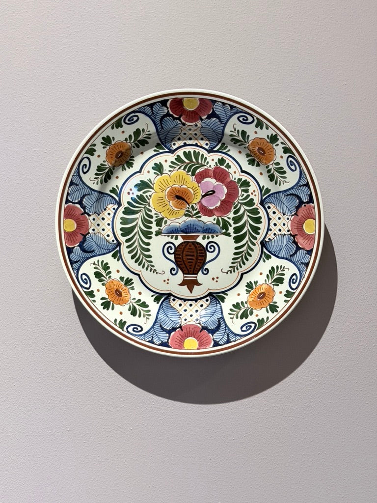 handpainted wall plate societe ceramique maastricht netherlands