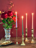 brass candle holders