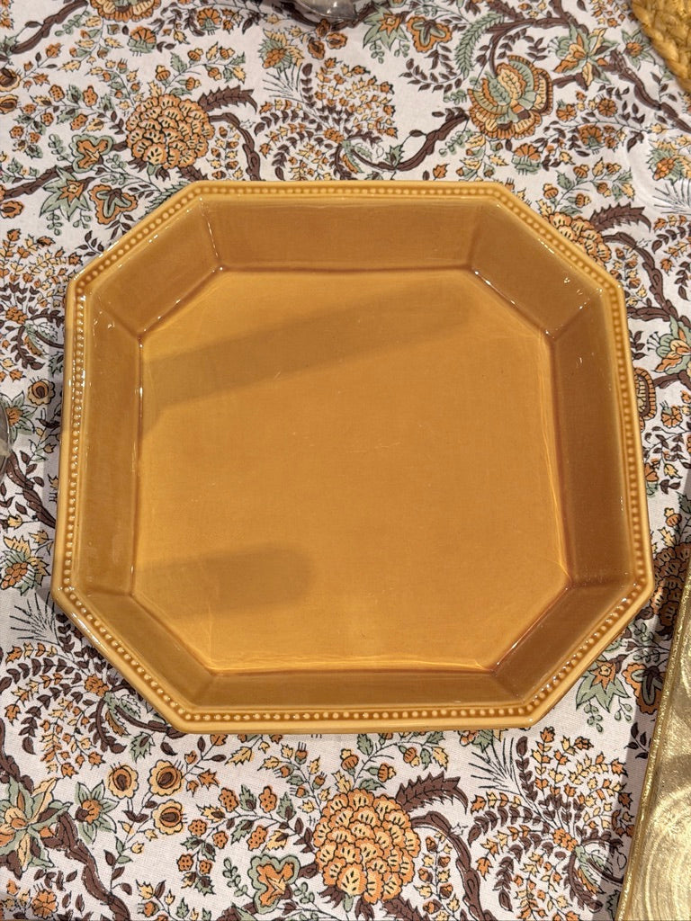 Handgemaakt Frans Octogonaal Bord - Maison Pichon Uzès