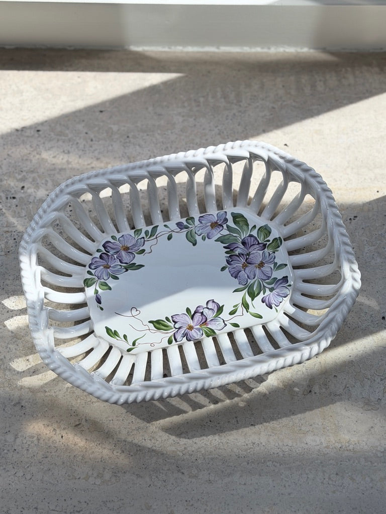 Small porcelain basket Tapolca