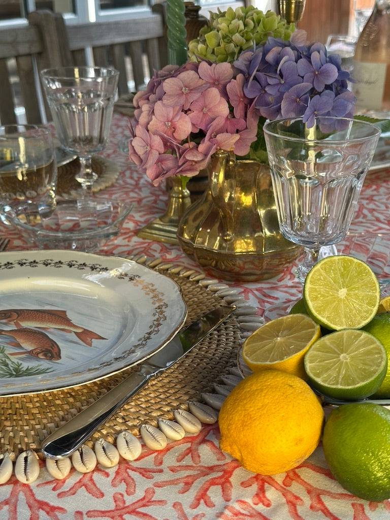 Visservies 'Porcelaine de France Digoin'