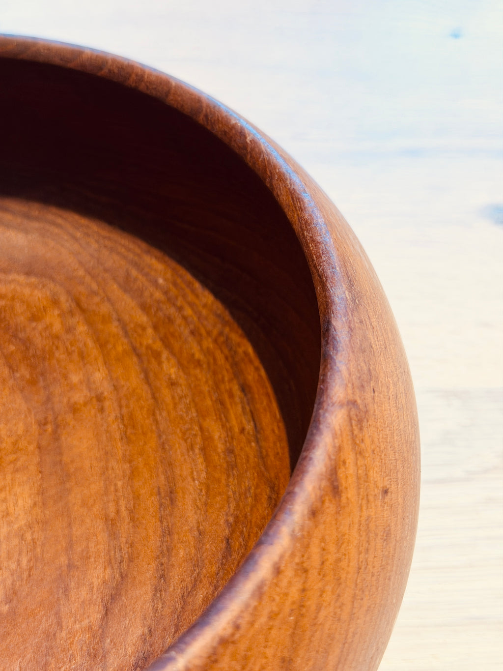 Hardwood vintage bowl